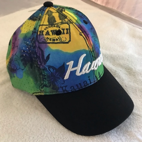 Island Crew Hawaii Adjustable SnapBack Tropical Color State Beach Baseball Cap - Picture 9 of 14